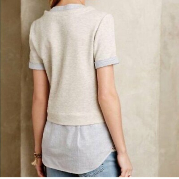 Anthropologie Postmark double layer top - Picture 2 of 8